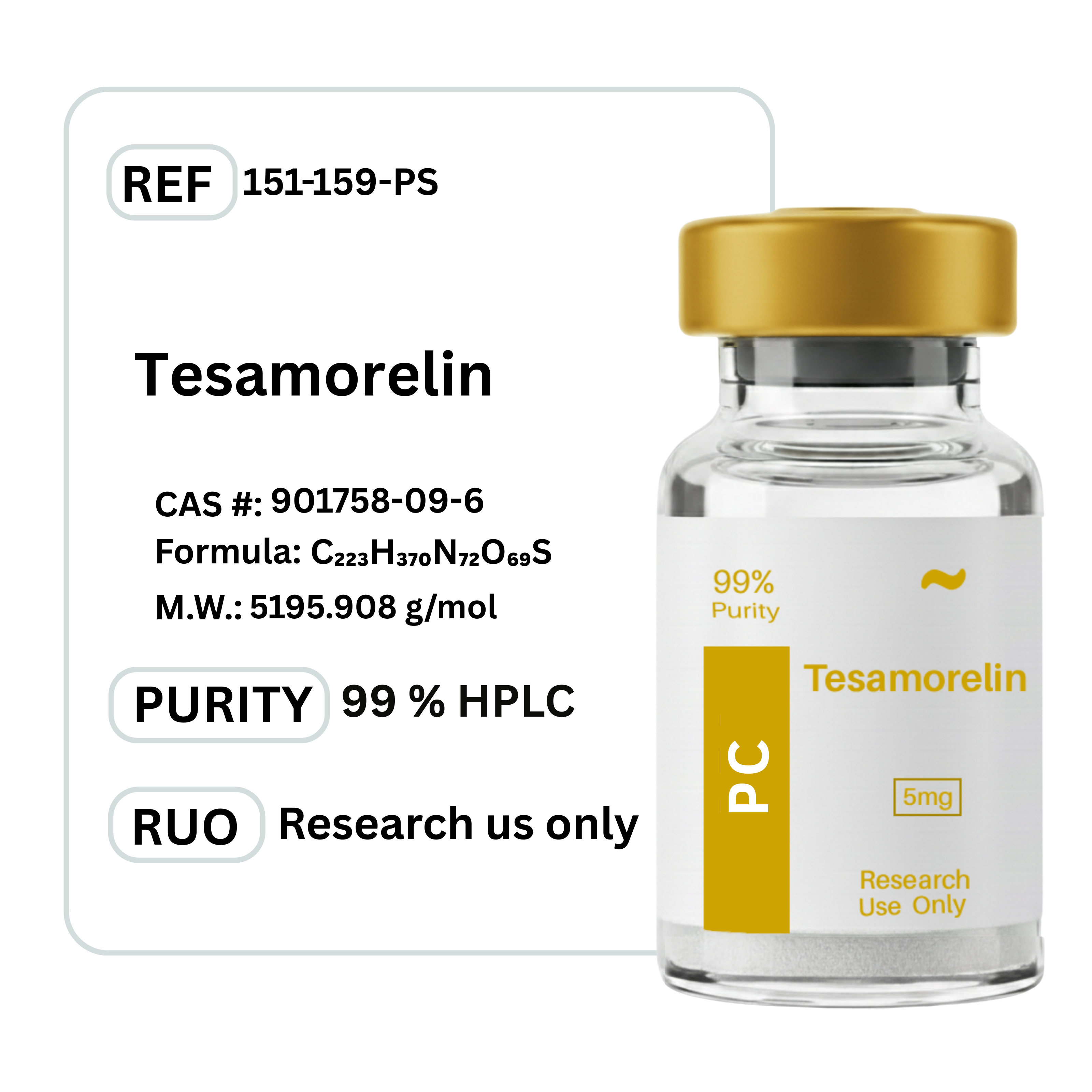 Tesamorelin - Premium Research Peptide